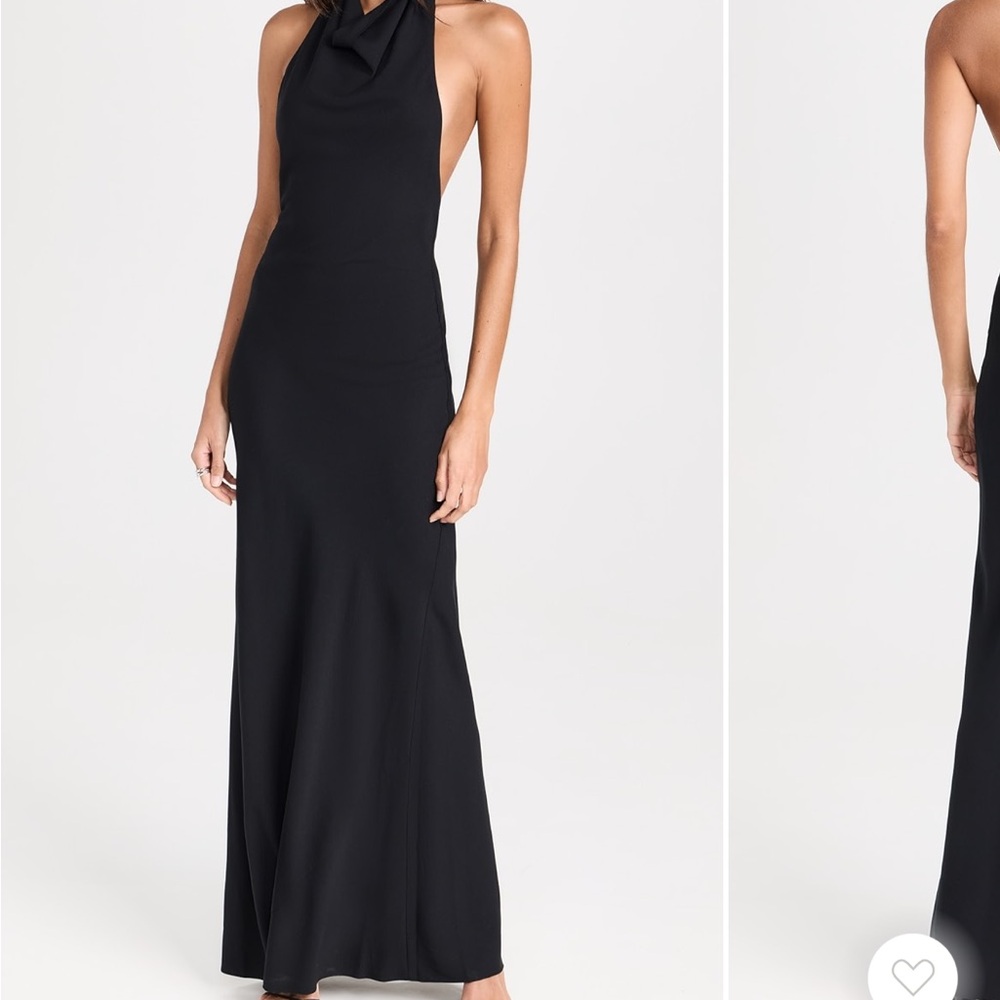 Staud Giuseppe dress- Elegant Black Halter Neck Dress